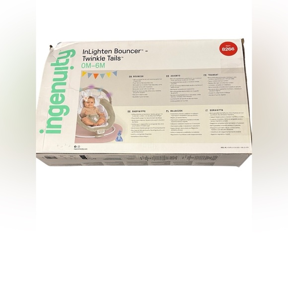 InLighten by ingenuity Bouncer - Twinkle Tails, Gray for baby - Picture 3 of 8
